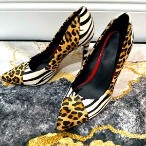 Animal print heels